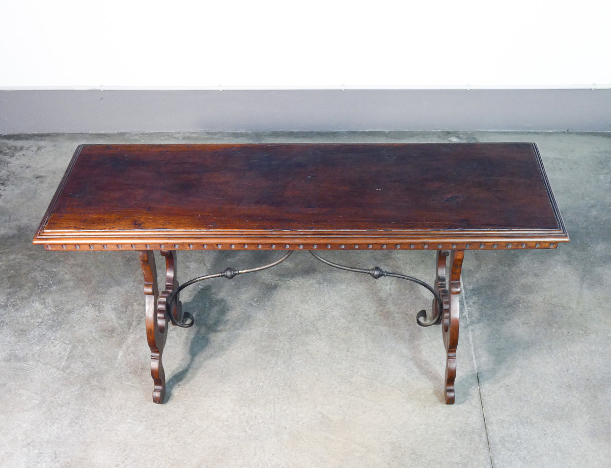 Cavalletto XXL In Legno Mogano Villa Picasso Barocco - Altezza 174 Cm - Palazzo
