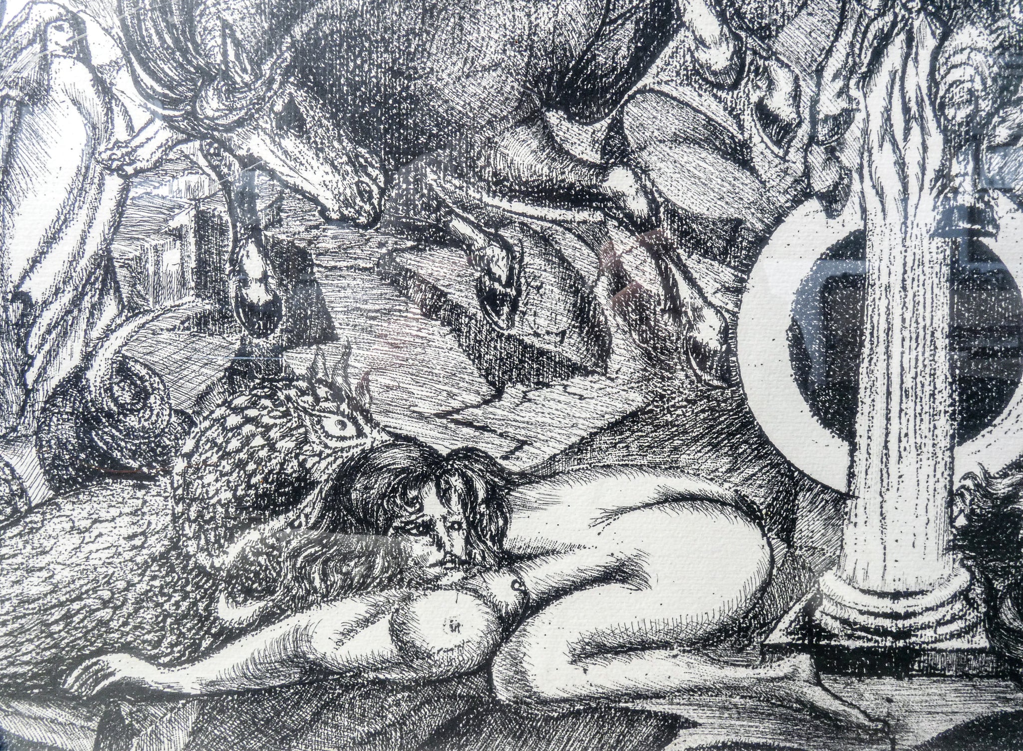 acquaforte aligi sassu apocalisse di giovanni grafica stampa firmata numerata