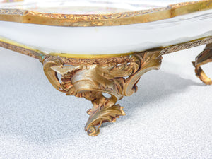 alzata porcellana vieux limoges porcelaine de france dipinta a mano centrotavola