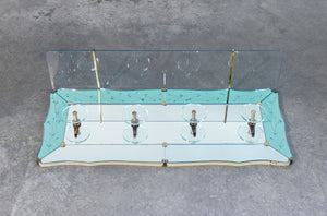 appendiabili cristal art epoca 1940s vetro specchio vintage coat hanger