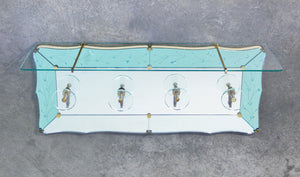 appendiabili cristal art epoca 1940s vetro specchio vintage coat hanger