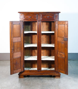 armadio piemontese originale epoca 1800 legno massello pioppo cassetti antico