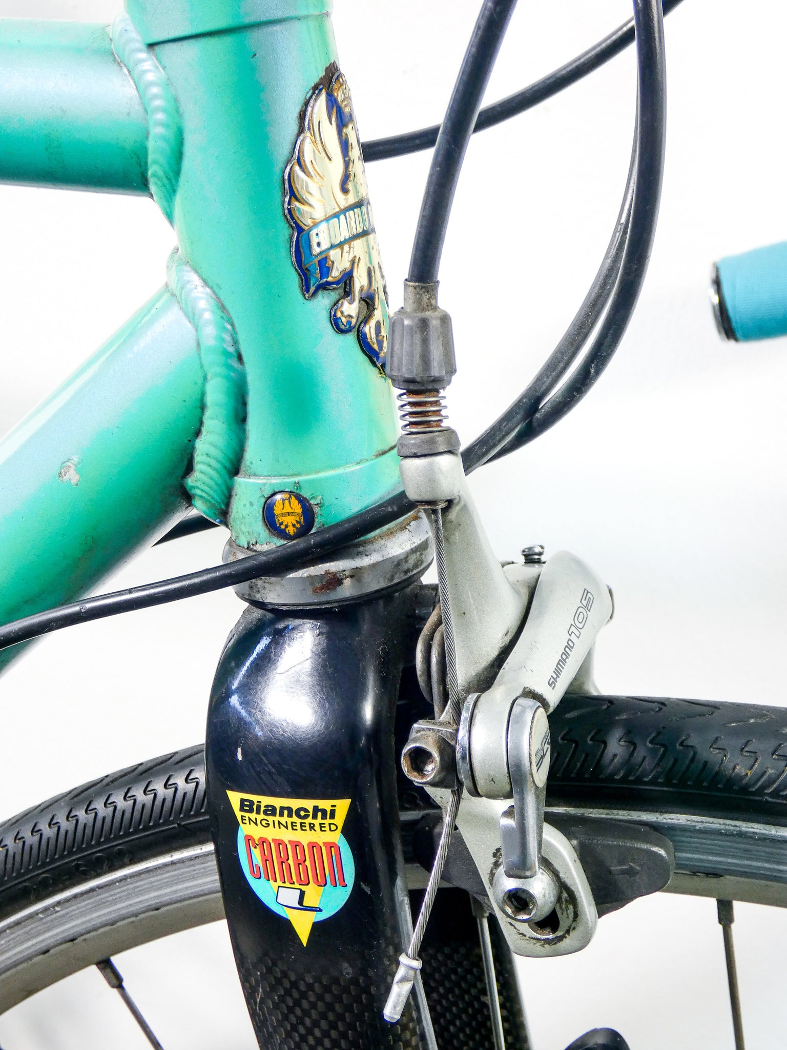 bicicletta corsa bianchi alloy pro reparto corse cambio campagnolo veloce