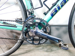 bicicletta corsa bianchi alloy pro reparto corse cambio campagnolo veloce