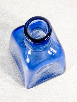 bottiglia vaso design paolo venini vetro soffiato murano 1950s firma acido