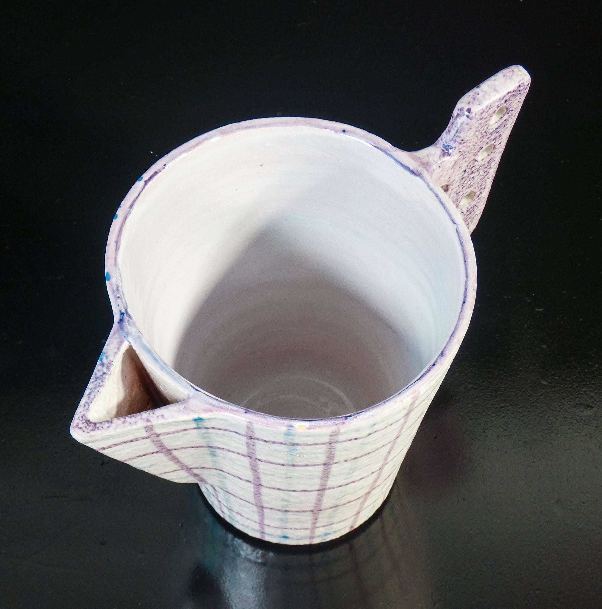 brocca c d a cada dell arte albisola maiolica dipinta a mano epoca 1950s