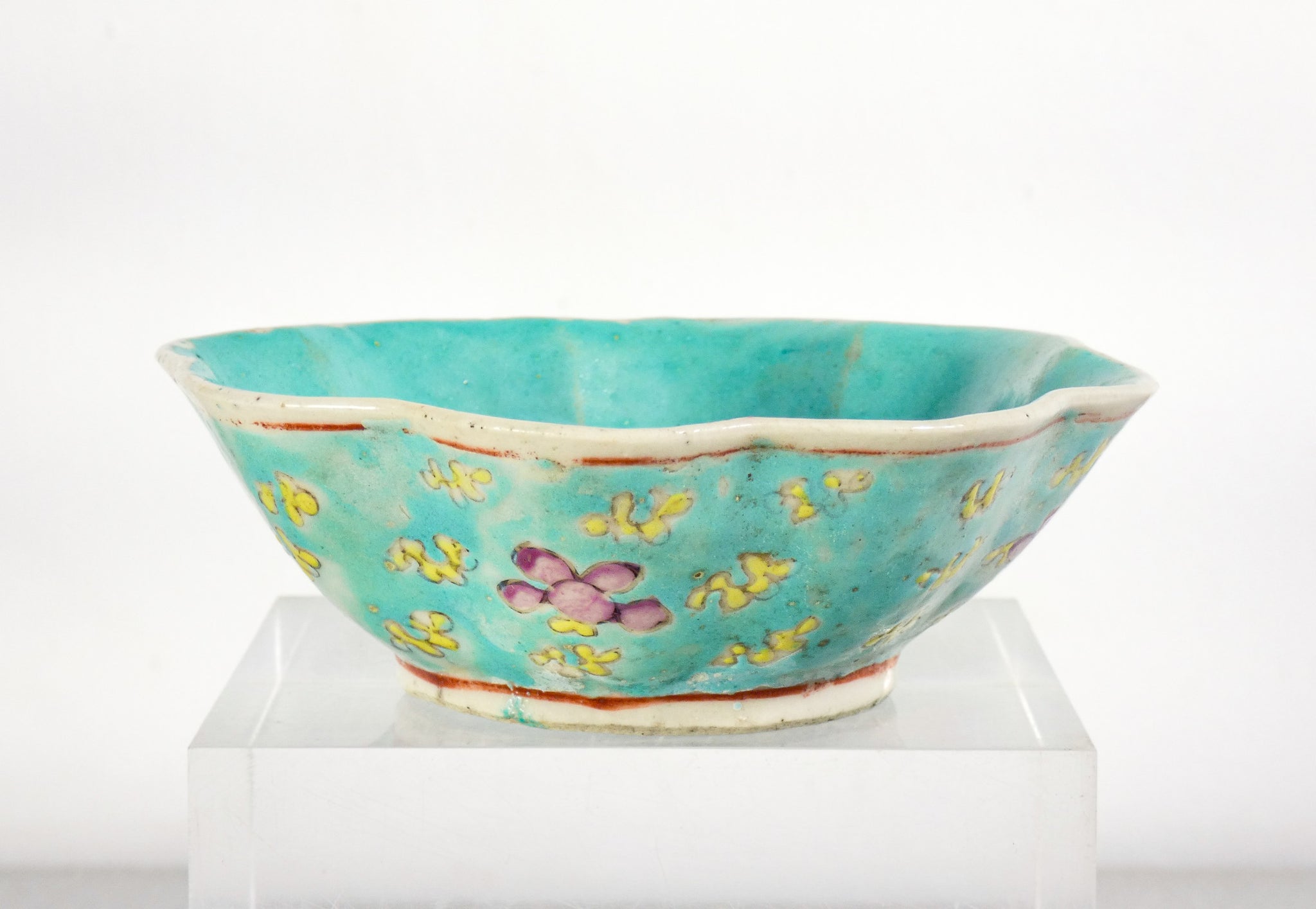 ciotola ceramica smalto cina epoca 1900 piatto porcellana cinese antica