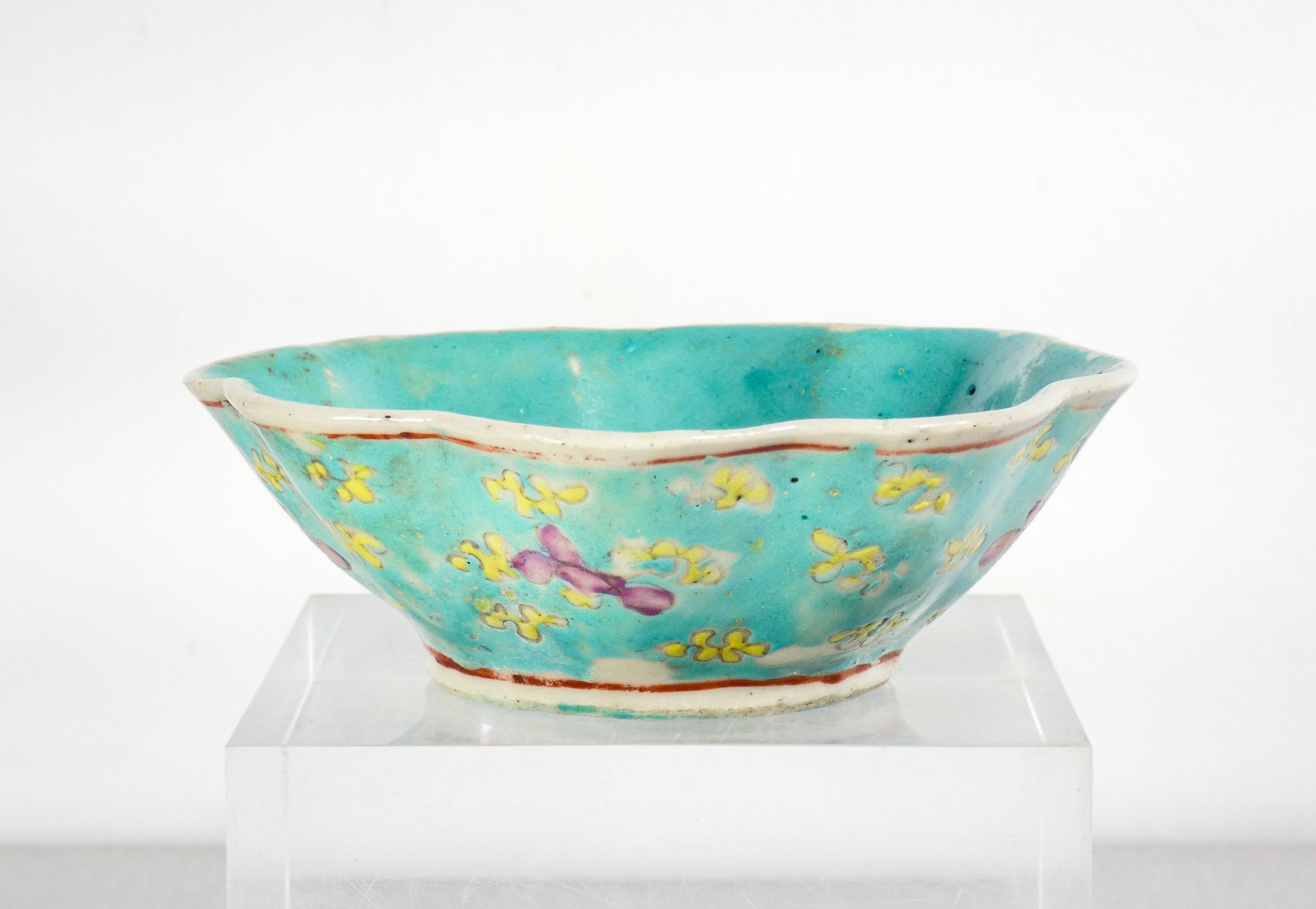 ciotola ceramica smalto cina epoca 1900 piatto porcellana cinese antica