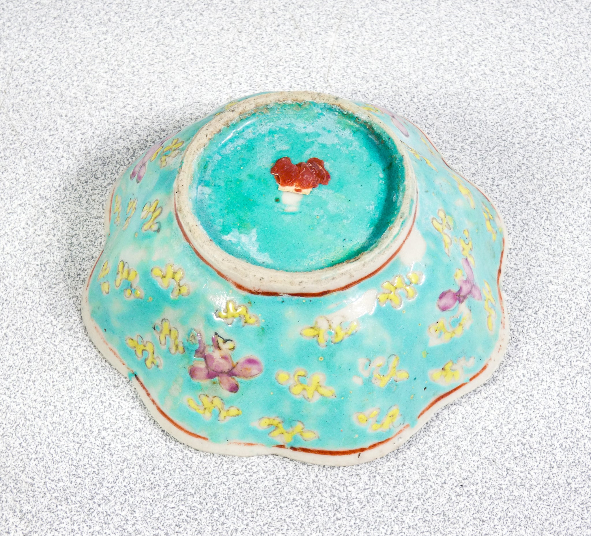 ciotola ceramica smalto cina epoca 1900 piatto porcellana cinese antica