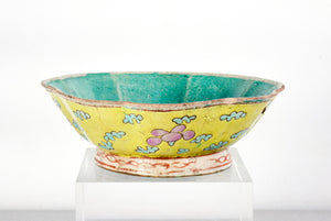 ciotola ceramica smalto cina epoca guangxu 1800 alzata piatto cinese antica