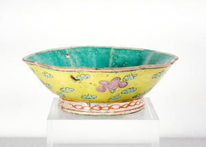 ciotola ceramica smalto cina epoca guangxu 1800 alzata piatto cinese antica