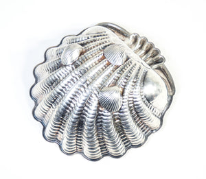ciotola conchiglia argento 800 design rino greggio salsiera svuotatasche