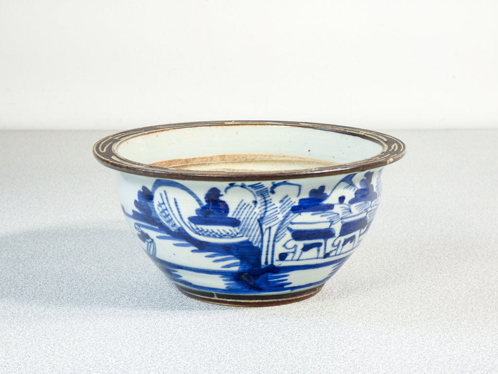 ciotola vaso porcellana dipinta blu bianco celadon ceramica cina epoca