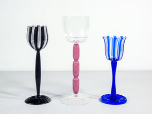 collezione bicchieri in scena design alessandro mendini per venini completa 9pz
