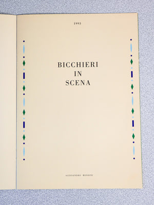 collezione bicchieri in scena design alessandro mendini per venini completa 9pz