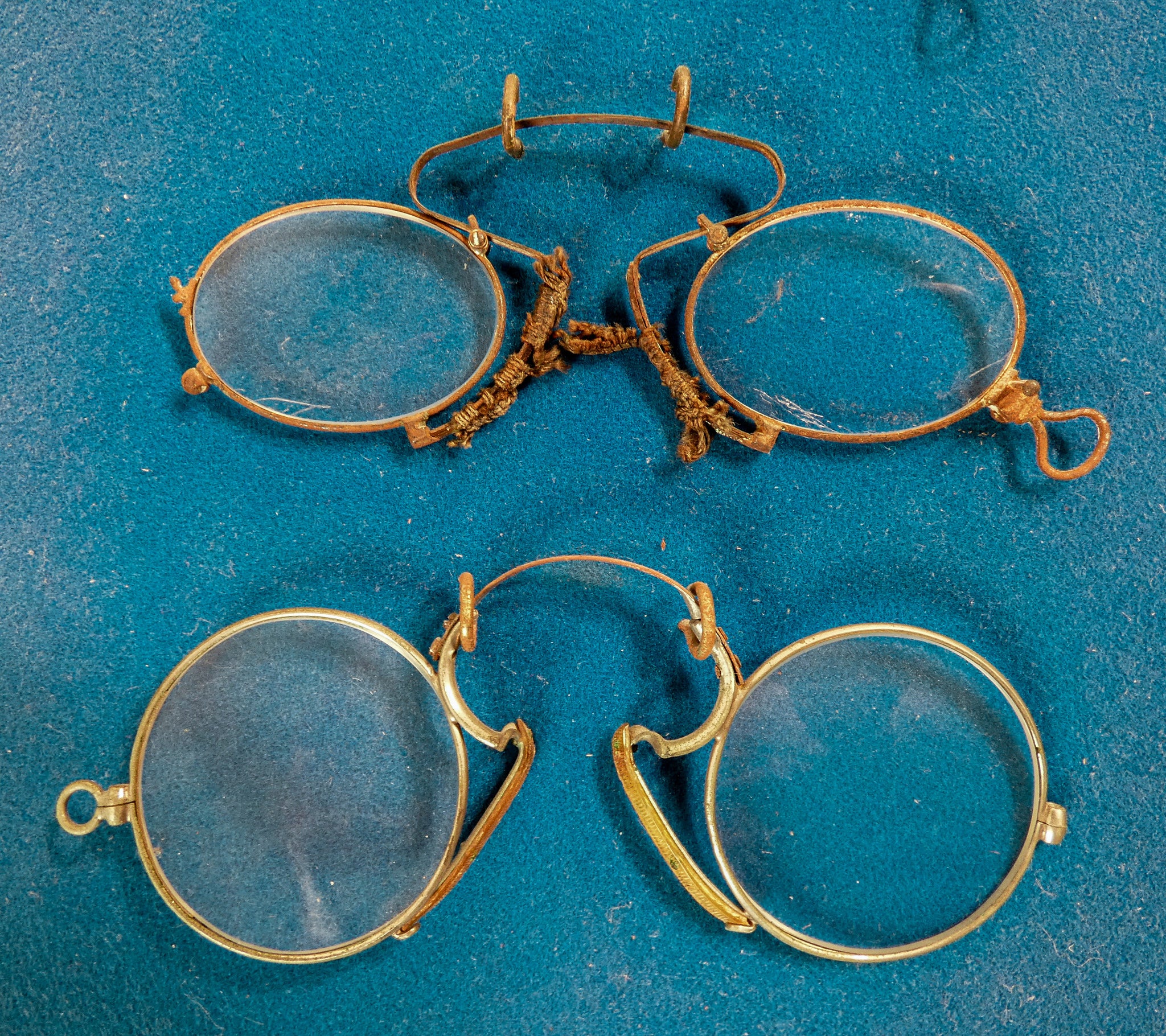 collezione occhiali occhialini epoca 5 pz lorgnette pince nez epoca 1800