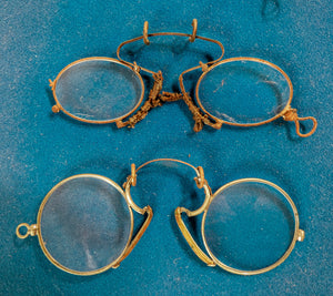 collezione occhiali occhialini epoca 5 pz lorgnette pince nez epoca 1800