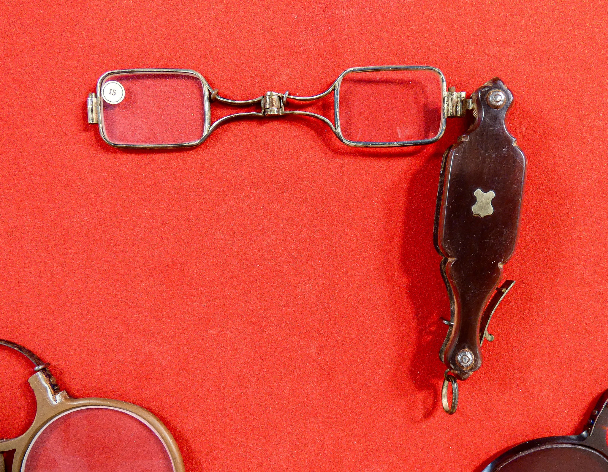 collezione occhiali occhialini epoca 5 pz pince nez lorgnette epoca 1800