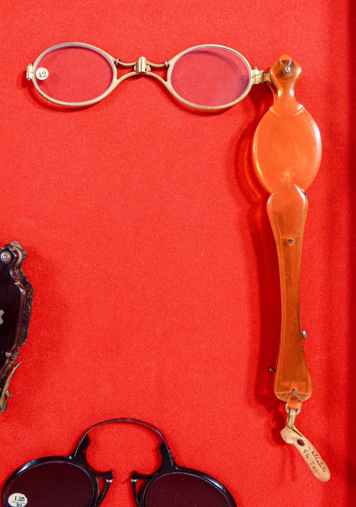 collezione occhiali occhialini epoca 5 pz pince nez lorgnette epoca 1800