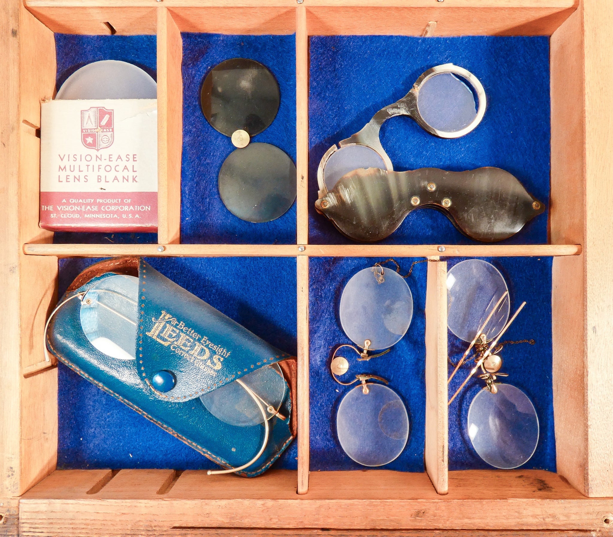 collezione occhiali pince nez epoca 32 pz bausch lomb gold vintage antica
