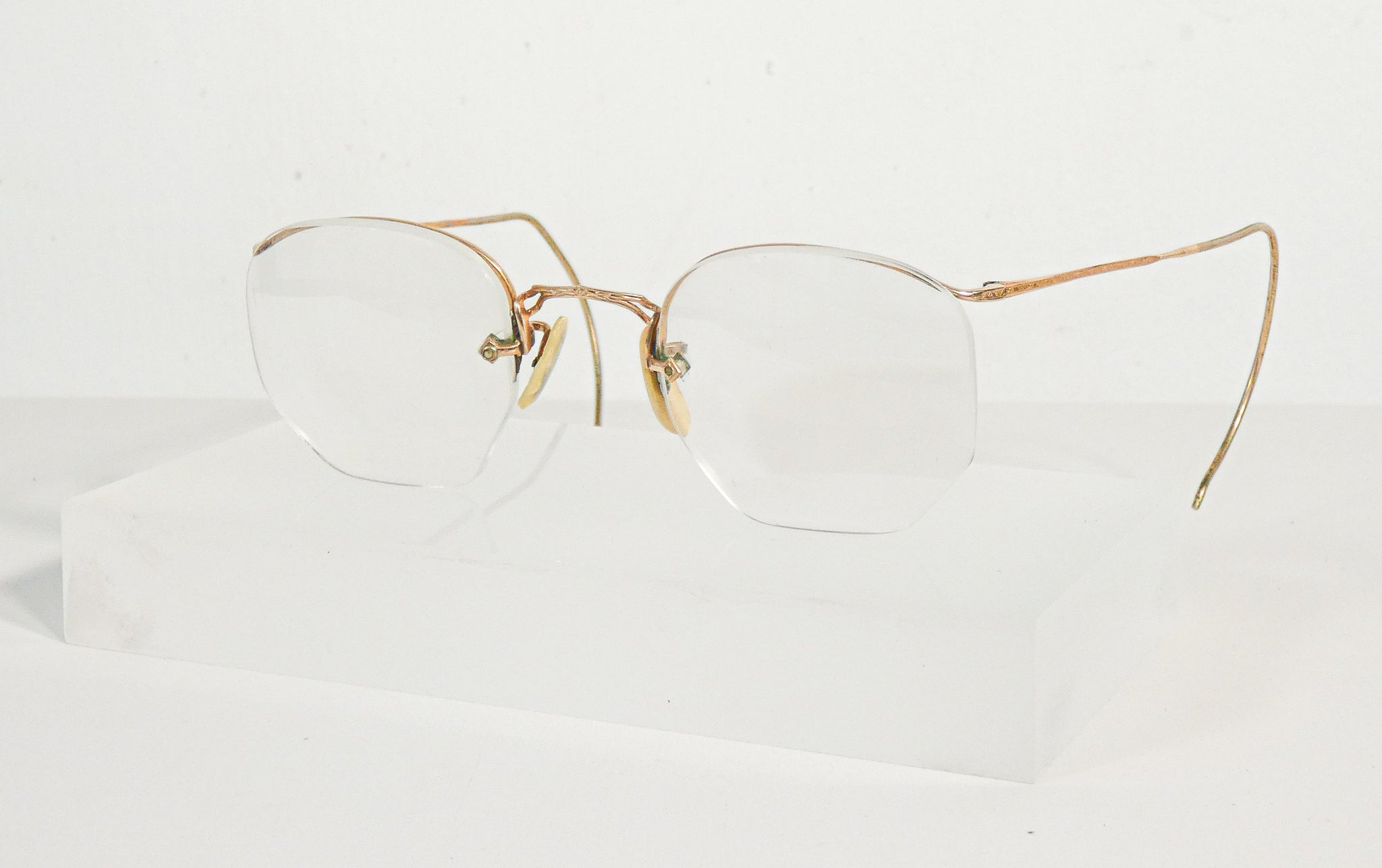 collezione occhiali pince nez epoca 32 pz bausch lomb gold vintage antica