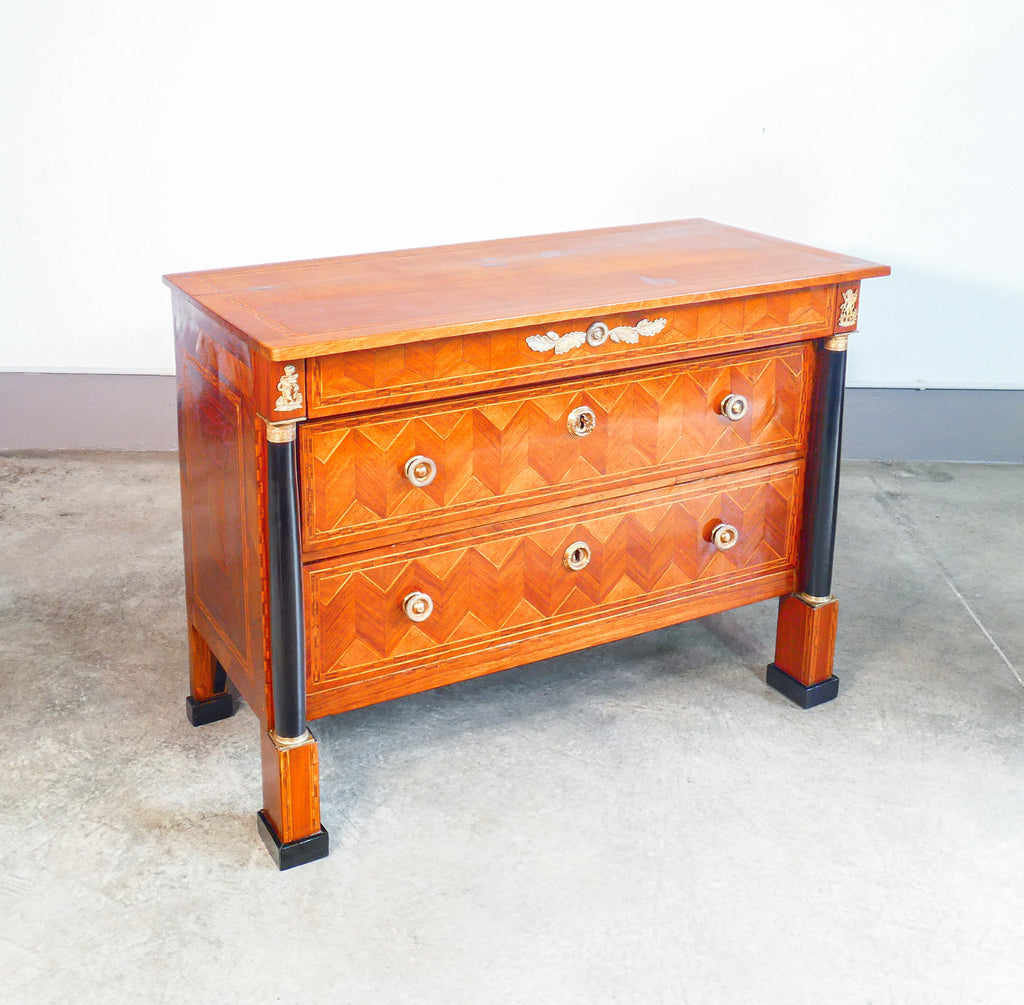 como impero originale epoca 1800 legno noce intarsiato ebanizzato antico