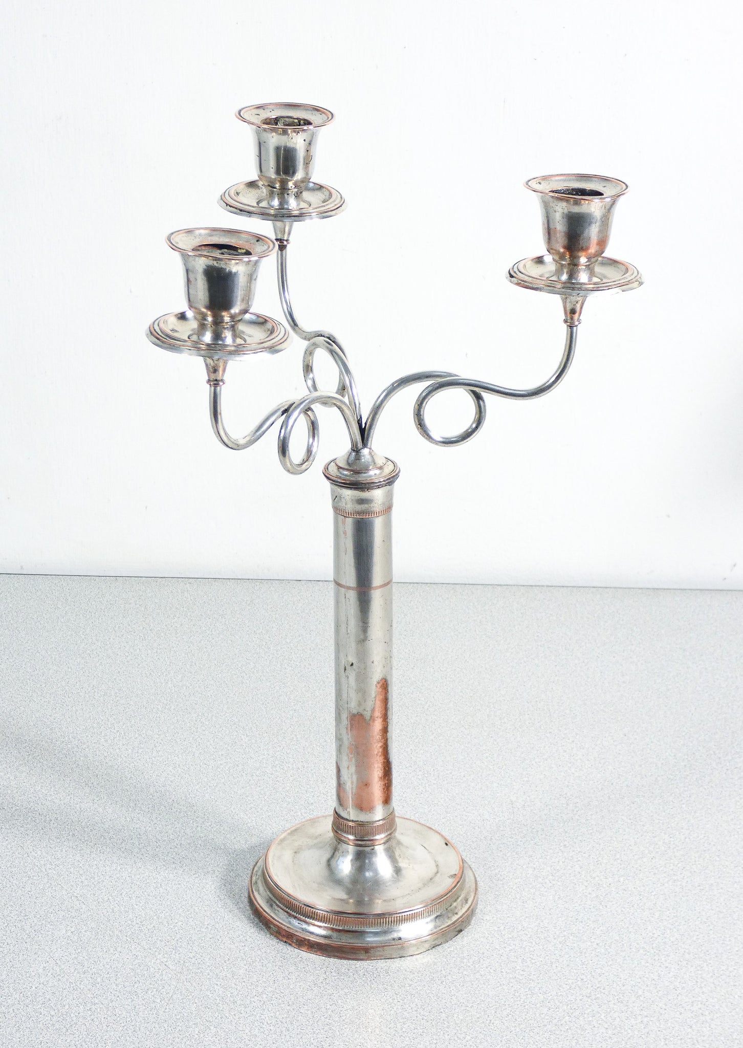 coppia candelabri candelieri placcato argento old sheffield epoca 1800 antica