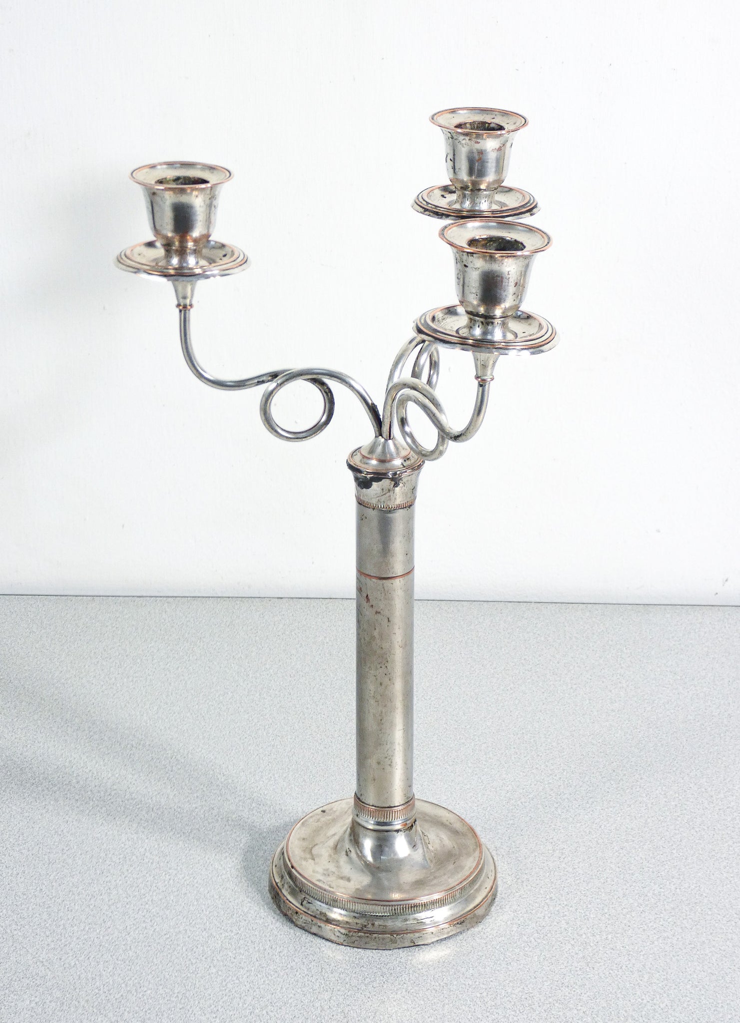 coppia candelabri candelieri placcato argento old sheffield epoca 1800 antica