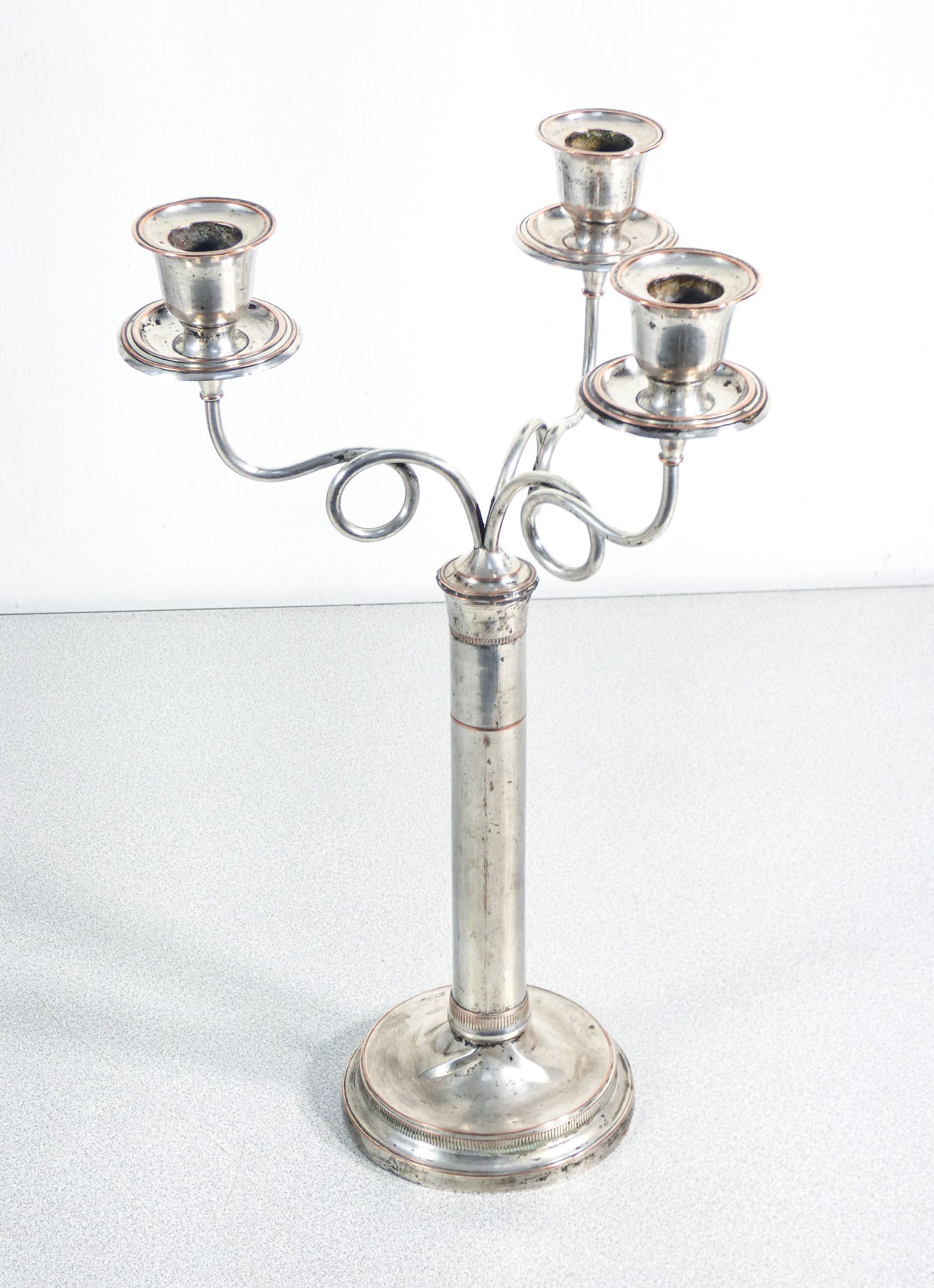 coppia candelabri candelieri placcato argento old sheffield epoca 1800 antica