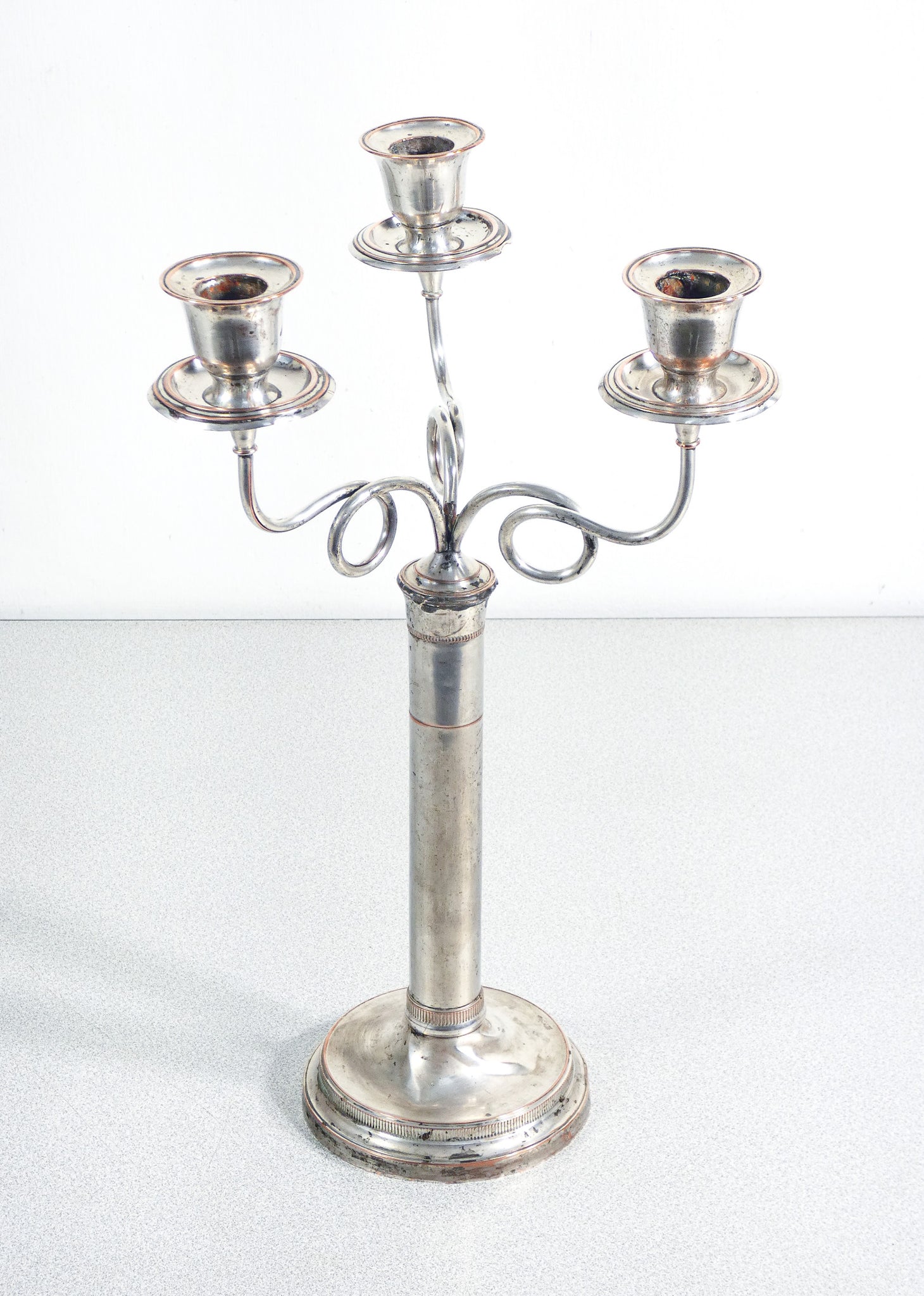 coppia candelabri candelieri placcato argento old sheffield epoca 1800 antica