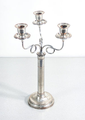 coppia candelabri candelieri placcato argento old sheffield epoca 1800 antica