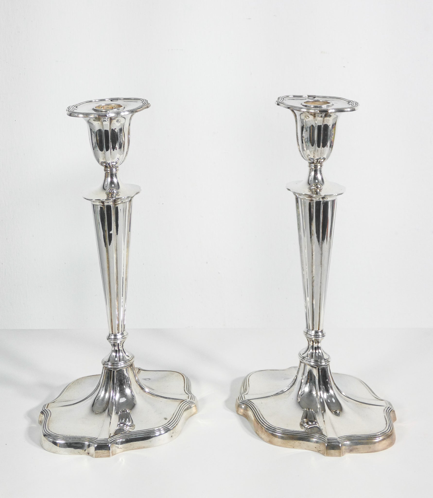 coppia candelieri candelabri argento 800 pampaloni firenze epoca primo 1900