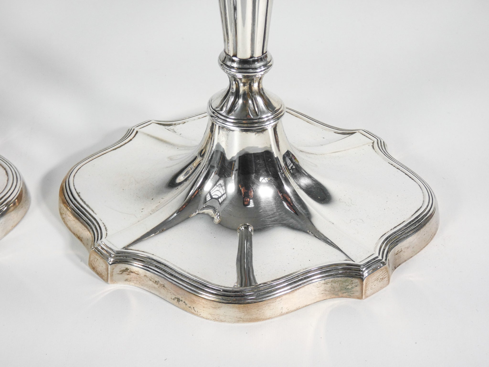 coppia candelieri candelabri argento 800 pampaloni firenze epoca primo 1900