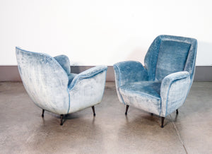 coppia poltrone design isa bergamo italia 1950s vintage armchair mid century