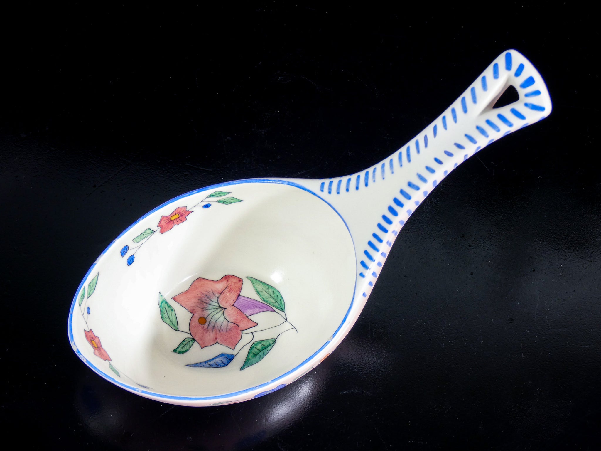 coppia vasi svuotatasche lenci ceramica dipinta a mano torino epoca 1940s