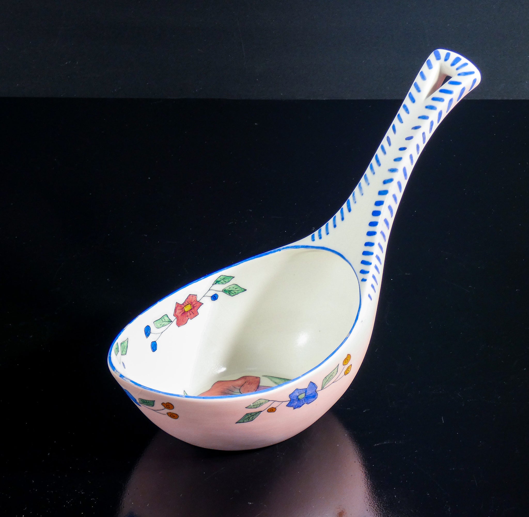 coppia vasi svuotatasche lenci ceramica dipinta a mano torino epoca 1940s