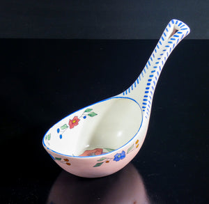 coppia vasi svuotatasche lenci ceramica dipinta a mano torino epoca 1940s