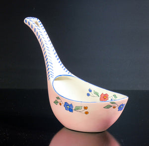 coppia vasi svuotatasche lenci ceramica dipinta a mano torino epoca 1940s