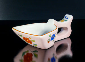 coppia vasi svuotatasche lenci ceramica dipinta a mano torino epoca 1940s
