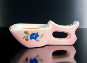 coppia vasi svuotatasche lenci ceramica dipinta a mano torino epoca 1940s