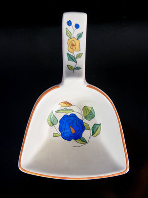 coppia vasi svuotatasche lenci ceramica dipinta a mano torino epoca 1940s