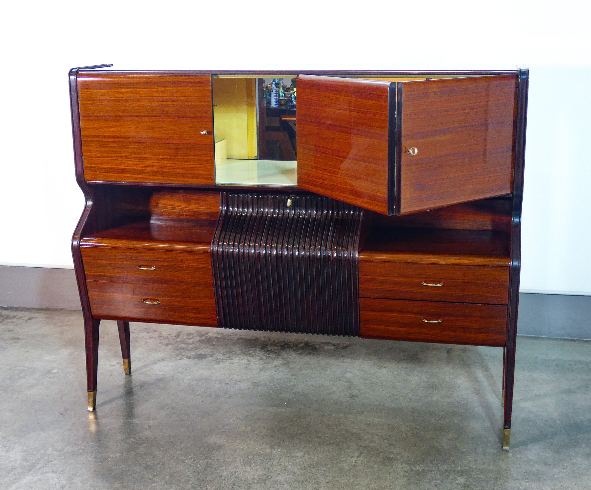 credenza design osvaldo borsani mobile bar cabinet italia 1950s vintage epoca