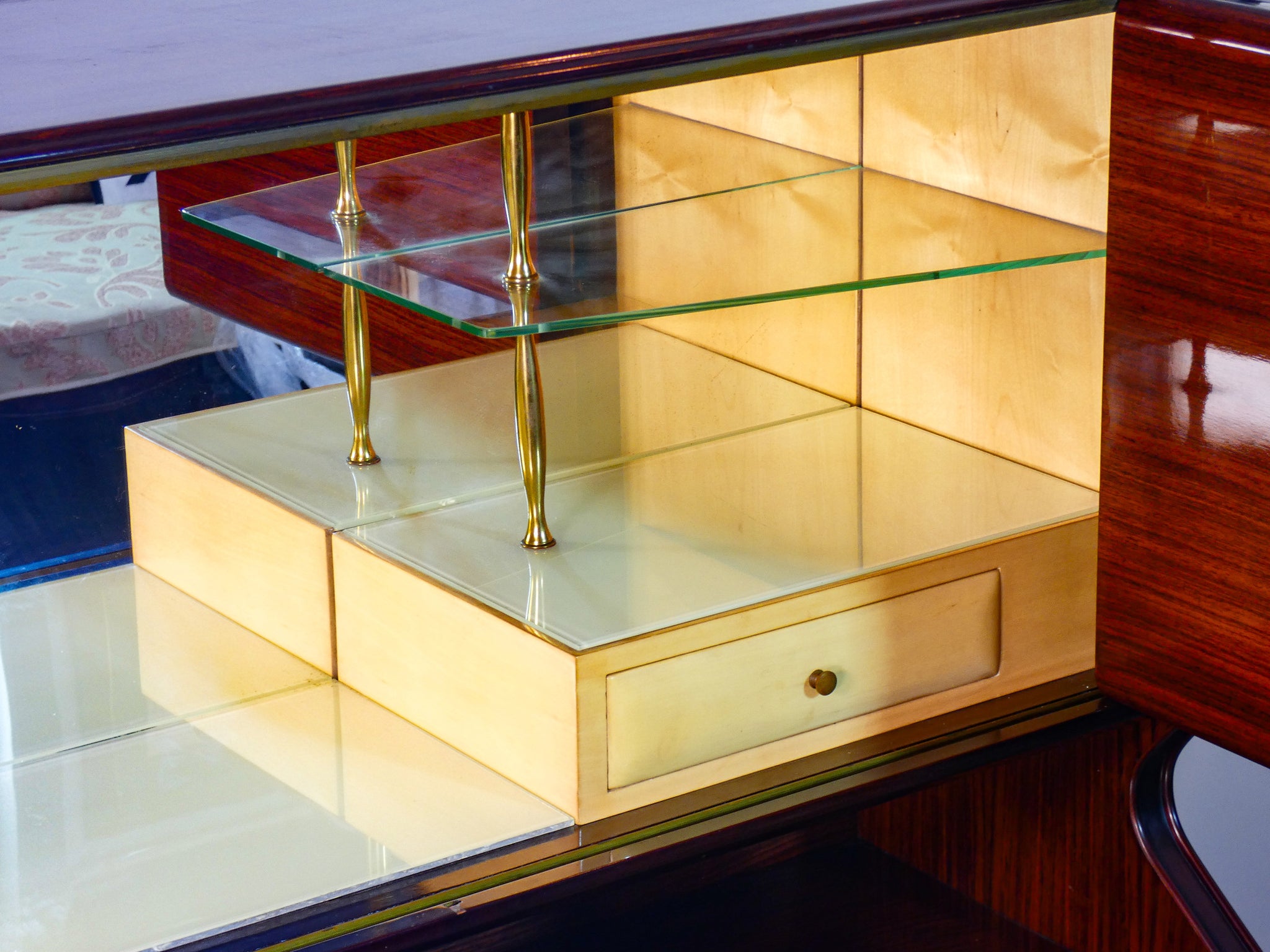 credenza design osvaldo borsani mobile bar cabinet italia 1950s vintage epoca