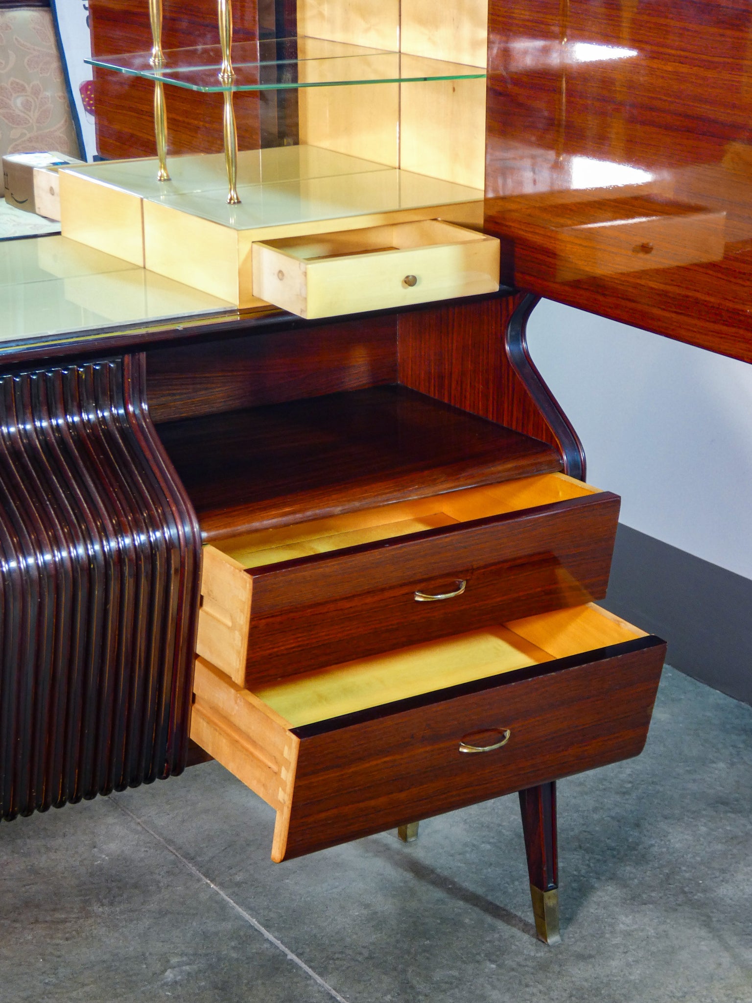 credenza design osvaldo borsani mobile bar cabinet italia 1950s vintage epoca