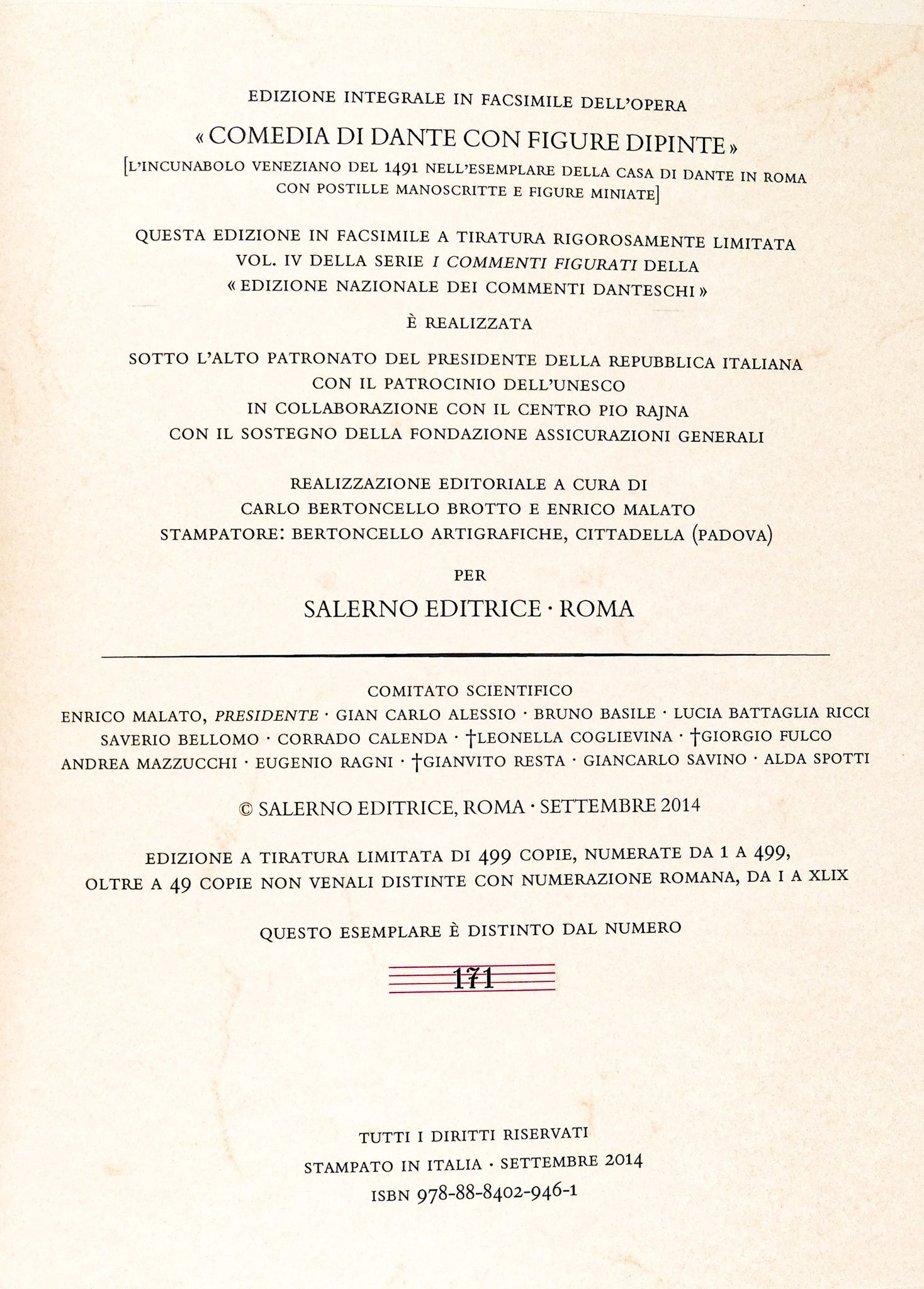divina commedia dante 1491 manoscritto codice miniato salerno ed fascimile