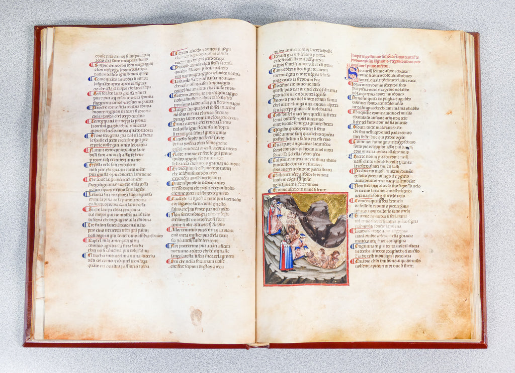 divina commedia dante biblioteca angelica manoscritto codice miniato fascimile