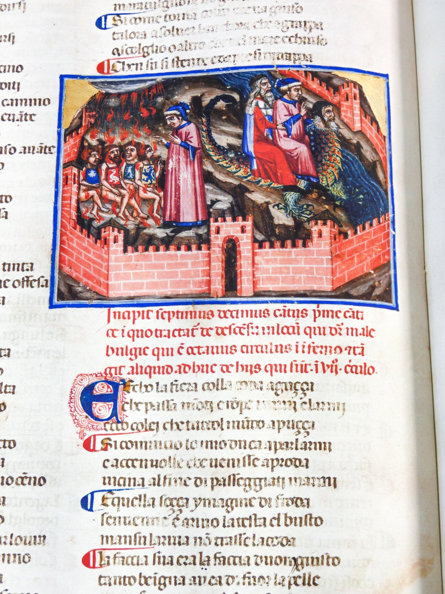 divina commedia dante biblioteca angelica manoscritto codice miniato fascimile