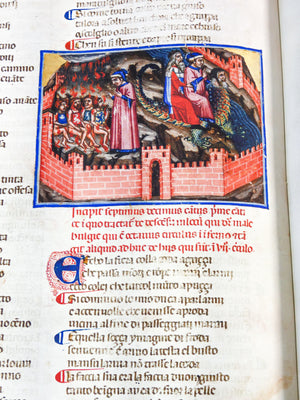 divina commedia dante biblioteca angelica manoscritto codice miniato fascimile