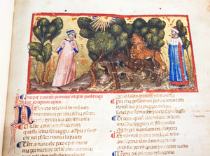 divina commedia dante biblioteca angelica manoscritto codice miniato fascimile
