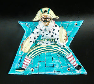 formelle appendiabiti design otello rosa per san polo ceramica arlecchino set 3